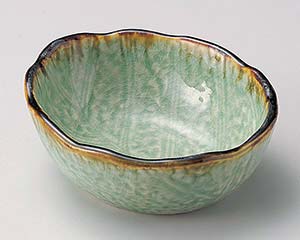 【まとめ買い10個セット品】和食器 ト059-208 翠玉木の葉4.5寸小鉢【キャンセル/返品不可】【ECJ】
