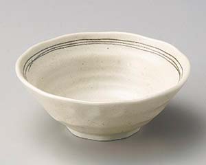 【まとめ買い10個セット品】和食器 ヤ068-308 茶ライン4.0深鉢【キャンセル/返品不可】【ECJ】