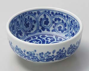 【まとめ買い10個セット品】和食器 ホ069-268 たこ唐草3.5ボール【キャンセル/返品不可】【ECJ】