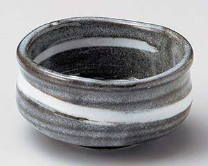 【まとめ買い10個セット品】和食器 ネ080-398 グレー白渦抹茶型小付【キャンセル/返品不可】【ECJ】