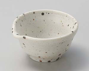 【まとめ買い10個セット品】和食器 ワ088-038 白斑点片口盃【キャンセル/返品不可】【ECJ】