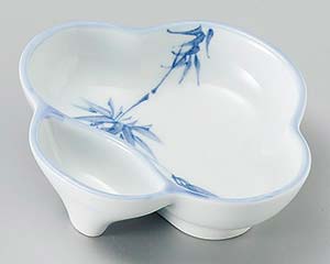 【まとめ買い10個仕掛ける品】和食器 ツ095-268 梅型竹中仕切り鉢【とり止める/返品不可】【ECJ】