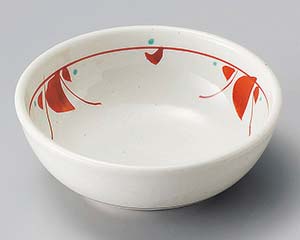 【まとめ買い10個セット品】和食器 ア097-218 手描き赤絵花紋小鉢【キャンセル/返品不可】【ECJ】