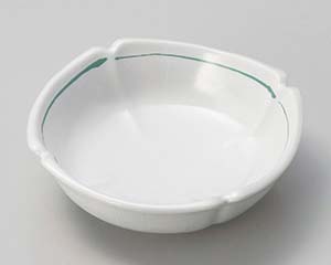 【まとめ買い10個セット品】和食器 ロ097-158 白釉緑線 スミ切浅小鉢【キャンセル/返品不可】【ECJ】｜マルシェ＆キッチンカーWORLD