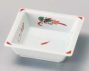 【まとめ買い10個セット品】和食器 チ100-088 花鳥角鉢【キャンセル/返品不可】【ECJ】｜マルシェ＆キッチンカーWORLD
