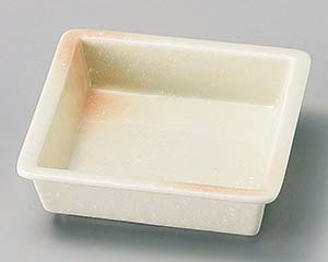 【まとめ買い10個セット品】和食器 ホ101-288 ピンク吹松花堂角鉢【キャンセル/返品不可】【ECJ】