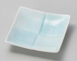 【まとめ買い10個セット品】和食器 ネ101-168 正角市松皿 青白磁【キャンセル/返品不可】【ECJ】