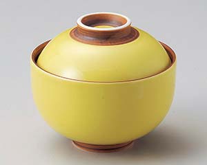 【まとめ買い10個セット品】和食器 テ109-178 黄釉円菓子碗【キャンセル/返品不可】【ECJ】
