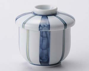 【まとめ買い10個セット品】和食器 ア112-218 四方十草むし碗【キャンセル/返品不可】【ECJ】