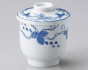 【まとめ買い10個セット品】和食器 ハ116-058 つたぶどうむし碗【キャンセル/返品不可】【ECJ】