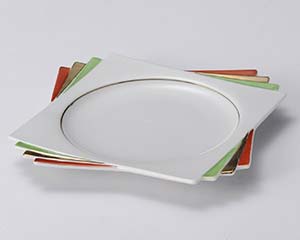【まとめ買い10個仕掛ける品】和食器 ト119-118 上絵三色折角天皿【取り止める/返品不可】【ECJ】 食器-キッチン用品・食器・調理器具