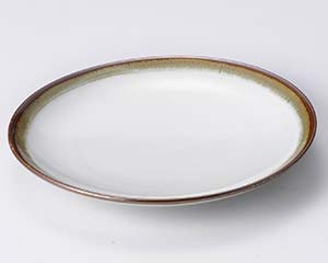 【まとめ買い10個セット品】和食器 オ121-088 白天目流し丸7.0皿【キャンセル/返品不可】【ECJ】｜マルシェ＆キッチンカーWORLD
