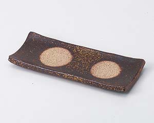 【まとめ買い10個仕掛ける品】和食器 ミ128-038 備前風長角アペタイザー皿【とり止める/返品不可】【ECJ】