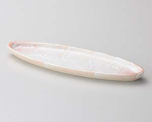 【まとめ買い10個セット品】和食器 ホ130-188 桜紅志野舟型突出皿【キャンセル/返品不可】【ECJ】 17,915円