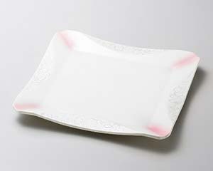 【まとめ買い10個セット品】和食器 ミ186-078 ラスターピンク正角和皿【キャンセル/返品不可】【ECJ】
