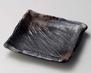 【まとめ買い10個仕掛ける品】和食器 ヤ189-128 金茶吹匠19糎皿【とり止める/返品不可】【ECJ】