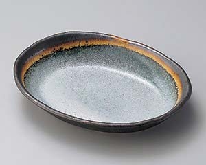 【まとめ買い10個セット品】和食器 イ196-048 あかね雲楕円浅鉢大【キャンセル/返品不可】【ECJ】