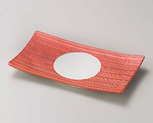 【まとめ買い10個セット品】和食器 ミ202-208 パールレッド長皿【キャンセル/返品不可】【ECJ】｜マルシェ＆キッチンカーWORLD
