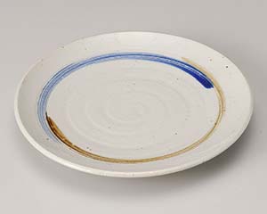 【まとめ買い10個セット品】和食器 ト180-068 櫛目二色渦丸8.0皿【キャンセル/返品不可】【ECJ】|マルシェ&キッチンカーWORLD