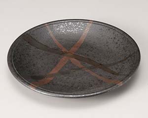 【まとめ買い10個セット品】和食器 ハ207-158 東雲黒円8.5皿【キャンセル/返品不可】【ECJ】