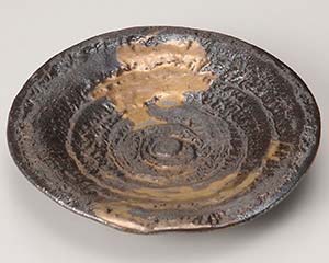 【まとめ買い10個セット品】和食器 ト224-118 黒金三ッ足 五寸皿【キャンセル/返品不可】【ECJ】｜マルシェ＆キッチンカーWORLD