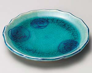 【まとめ買い10個セット品】和食器 ホ224-238 トルコ渦和皿【キャンセル/返品不可】【ECJ】