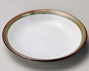 【まとめ買い10個セット品】和食器 オ227-088 白天目流し丸4.5皿【キャンセル/返品不可】【ECJ】