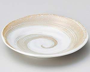 【まとめ買い10個セット品】和食器 ト231-848 モカ渦5.0皿【キャンセル/返品不可】【ECJ】