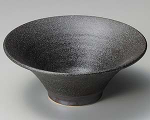 【まとめ買い10個セット品】和食器 ユ258-048 いぶし霜降り黒反高台7.0丼【キャンセル/返品不可】【ECJ】|マルシェ&キッチンカーWORLD