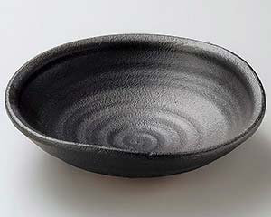 【まとめ買い10個セット品】和食器 ト265-118 墨色手押し7寸鉢【キャンセル/返品不可】【ECJ】