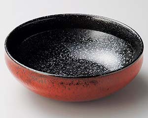 【まとめ買い10個セット品】和食器 ユ268-078 赤柚子黒結晶5.0ボール【キャンセル/返品不可】【ECJ】