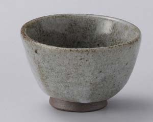 【まとめ買い10個セット品】和食器 テ284-258 灰釉八角グイ呑【キャンセル/返品不可】【ECJ】