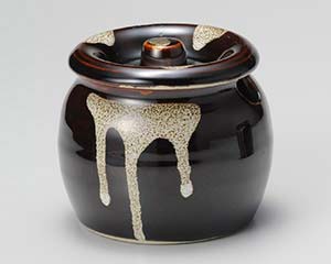 【まとめ買い10個セット品】和食器 オ299-218 天目口切かめ2号【キャンセル/返品不可】【ECJ】
