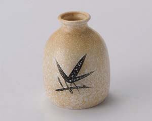 【まとめ買い10個セット品】和食器 ヤ303-208 石焼織部笹2号そば徳利【キャンセル/返品不可】【ECJ】