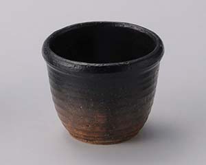 【まとめ買い10個仕掛ける品】和食器 ユ303-318 備前黒吹玉目の前猪口【取りやめる/返品不可】【ECJ】