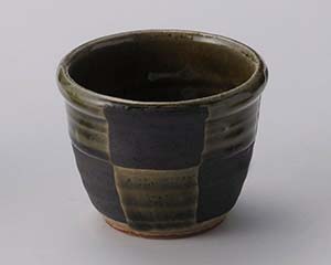 【まとめ買い10個仕掛ける品】和食器 ユ302-558 織部市松玉目の前猪口【取りやめる/返品不可】【ECJ】