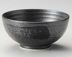 【まとめ買い10個セット品】和食器 ワ338-028 黒御影外黒刷毛砂目5.8丸丼【キャンセル/返品不可】【ECJ】｜マルシェ＆キッチンカーWORLD