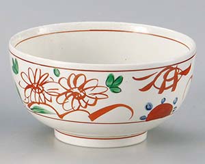 【まとめ買い10個セット品】和食器 ヤ335-188 粉引釉古代赤絵お好み丼 小【キャンセル/返品不可】【ECJ】｜マルシェ＆キッチンカーWORLD