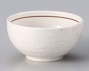 【まとめ買い10個セット品】和食器 ヤ342-118 粉引ライン5.0石目丼【キャンセル/返品不可】【ECJ】