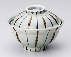 【まとめ買い10個セット品】和食器 オ357-248 錆十草蓋丼【キャンセル/返品不可】【ECJ】