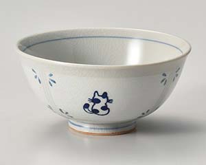 【まとめ買い10個セット品】和食器 ア373-338 せねこ茶碗青【キャンセル/返品不可】【ECJ】|マルシェ&キッチンカーWORLD