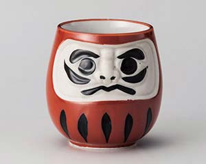 【まとめ買い10個セット品】和食器 カ375-138 赤ダルマ(大)【キャンセル/返品不可】【ECJ】