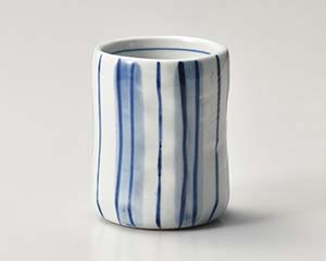 【まとめ買い10個セット品】和食器 ト376-058 呉須十草 布目湯呑【キャンセル/返品不可】【ECJ】｜マルシェ＆キッチンカーWORLD