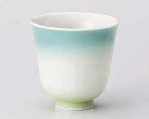 【まとめ買い10個セット品】和食器 ア378-128 カラーグラデーションヒスイ湯呑【キャンセル/返品不可】【ECJ】
