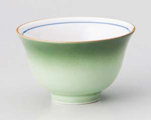 【まとめ買い10個セット品】和食器 ロ388-098 緑彩反煎茶【キャンセル/返品不可】【ECJ】