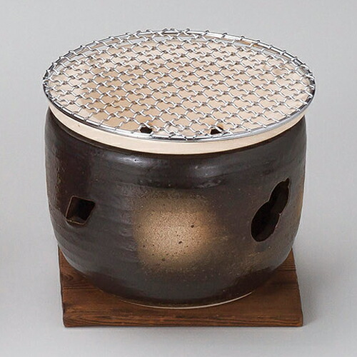 和食器 ス416-108 伊勢コンロ丸5号(金網・敷板付)【ECJ】