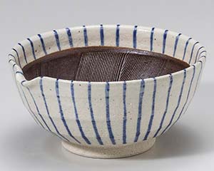 【まとめ買い10個セット品】和食器 ユ419-038 青十草片口6.0鉢【キャンセル/返品不可】【ECJ】