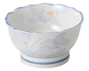 【まとめ買い10個セット品】和食器 ア444-368 まごころ 桔梗型4.0鉢【キャンセル/返品不可】【ECJ】