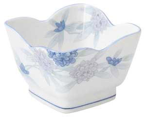 【まとめ買い10個セット品】和食器 ト477-218 しゃくなげ 花角4.0鉢【キャンセル/返品不可】【ECJ】|マルシェ&キッチンカーWORLD