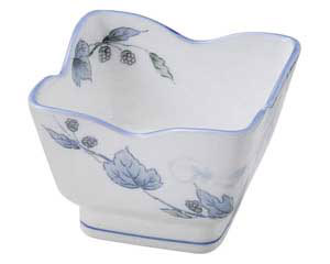 【まとめ買い10個セット品】和食器 オ475-078 清彩つた 花角3.6小鉢【キャンセル/返品不可】【ECJ】｜マルシェ＆キッチンカーWORLD